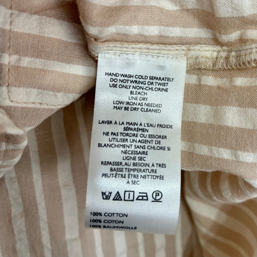 Anthropologie PILCRO The Hadley Relaxed Buttondown Shirt Top Striped Edition XXS - Picture 13 of 14